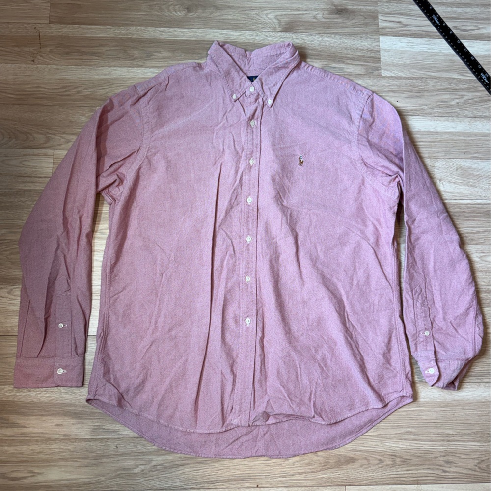 Ralph Lauren Casual Pink Button-Down Shirt